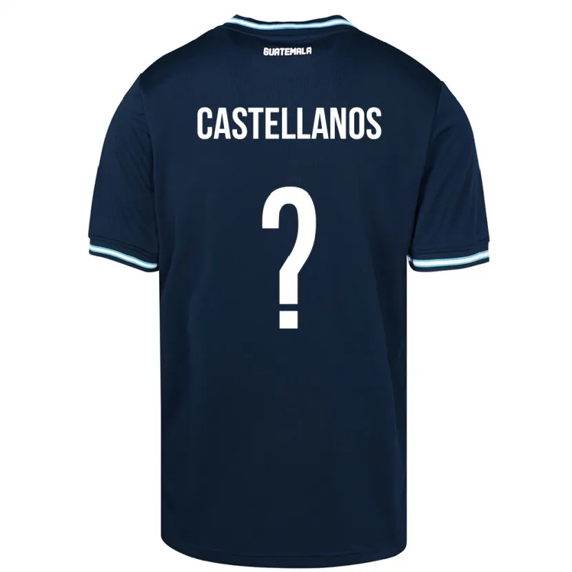 Danxen Kinderen Guatemala Jezmin Castellanos #0 Blauw Uitshirt Uittenue 24-26 T-Shirt