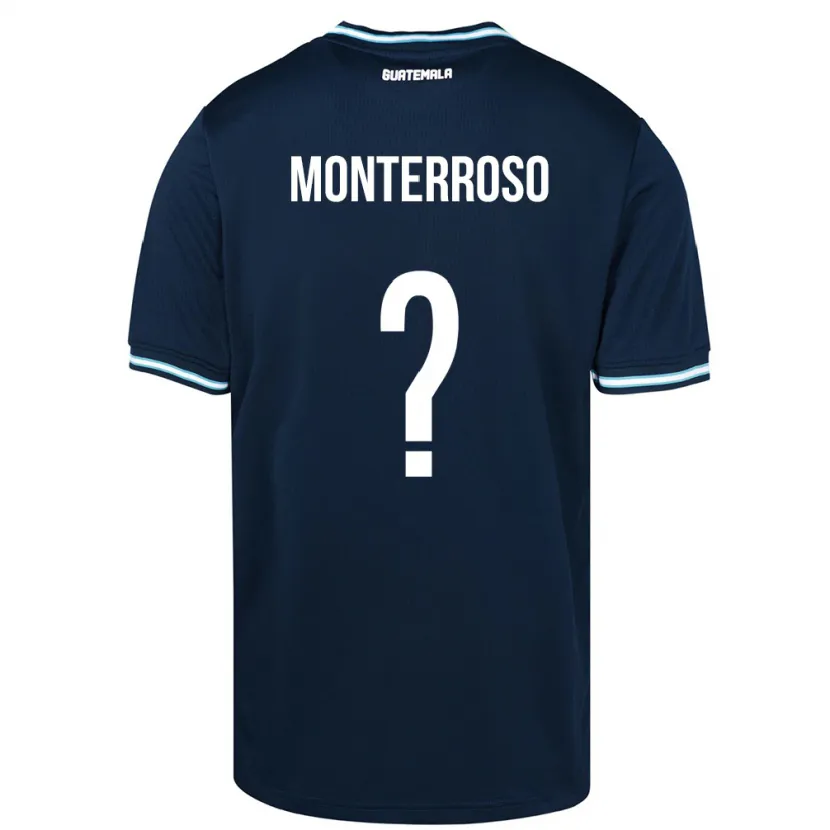 Danxen Kinderen Guatemala María Monterroso #0 Blauw Uitshirt Uittenue 24-26 T-Shirt