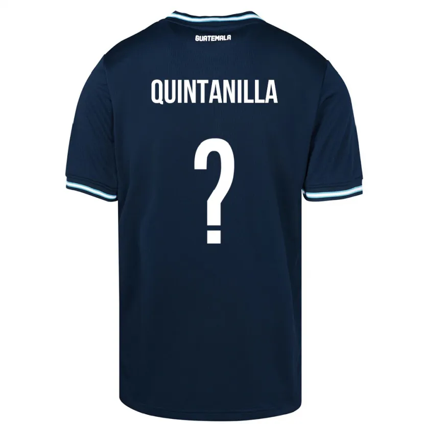 Danxen Kinderen Guatemala Anayelli Quintanilla #0 Blauw Uitshirt Uittenue 24-26 T-Shirt