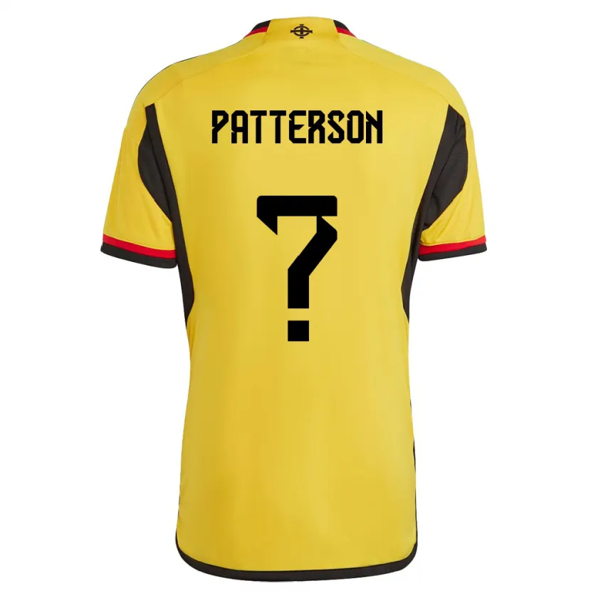 Danxen Kinderen Noord-Ierland Jack Patterson #0 Wit Uitshirt Uittenue 24-26 T-Shirt