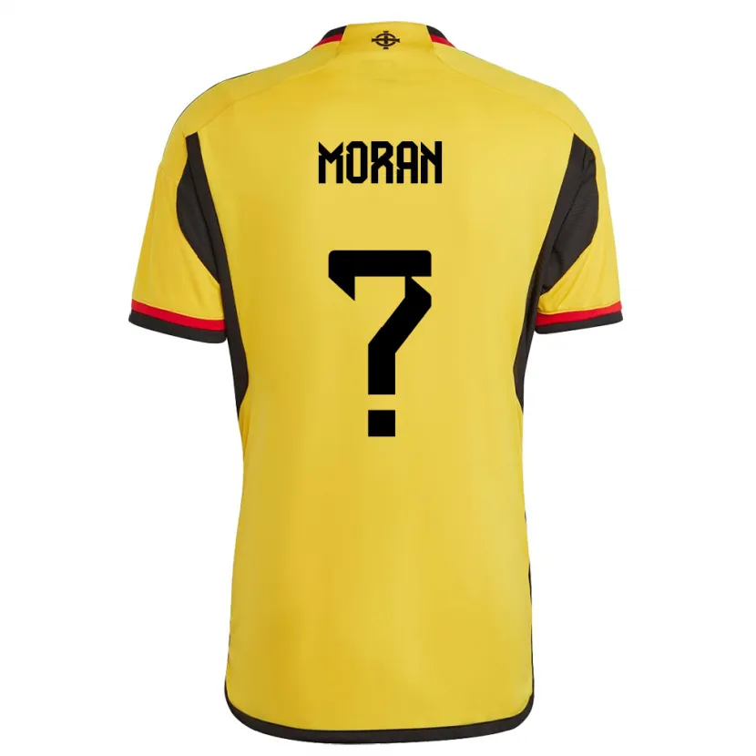 Danxen Kinderen Noord-Ierland Harry Moran #0 Wit Uitshirt Uittenue 24-26 T-Shirt