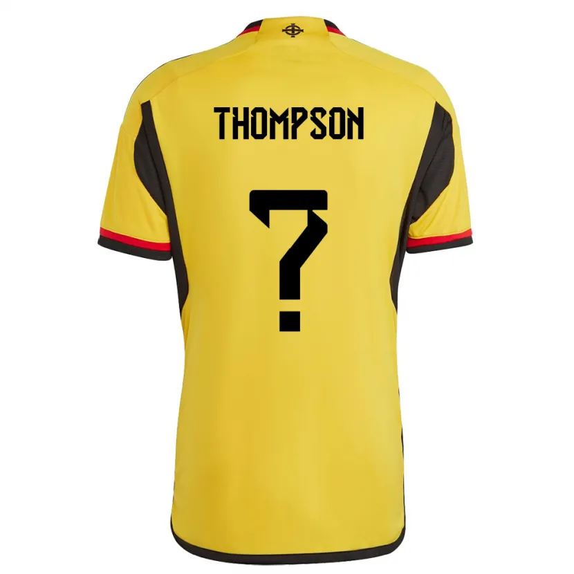 Danxen Kinderen Noord-Ierland Kalum Thompson #0 Wit Uitshirt Uittenue 24-26 T-Shirt