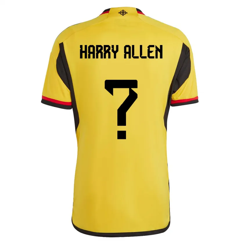 Danxen Kinderen Noord-Ierland Harry Allen #0 Wit Uitshirt Uittenue 24-26 T-Shirt