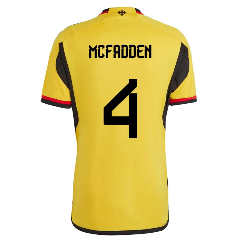 Danxen Kinderen Noord-Ierland Sarah Mcfadden #4 Wit Uitshirt Uittenue 24-26 T-Shirt