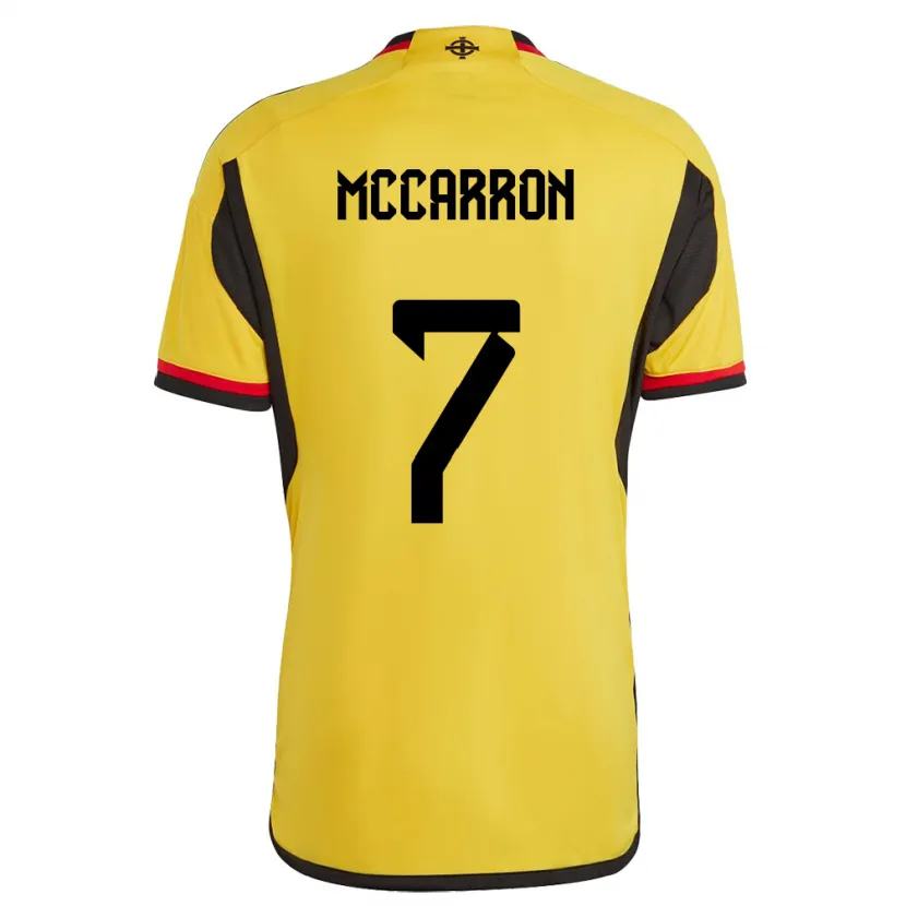 Danxen Kinderen Noord-Ierland Chloe Mccarron #7 Wit Uitshirt Uittenue 24-26 T-Shirt