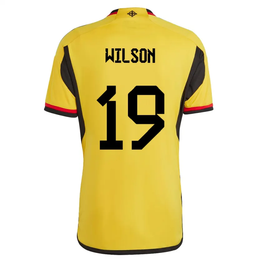 Danxen Kinderen Noord-Ierland Emily Wilson #19 Wit Uitshirt Uittenue 24-26 T-Shirt