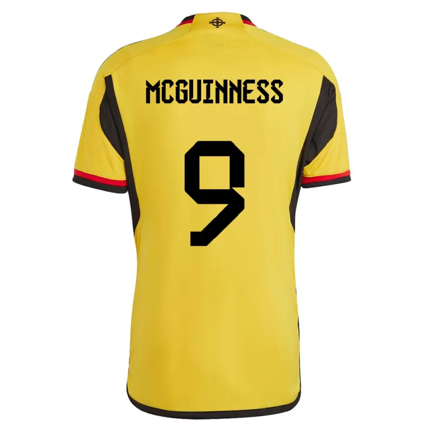 Danxen Kinderen Noord-Ierland Kirsty Mcguinness #9 Wit Uitshirt Uittenue 24-26 T-Shirt