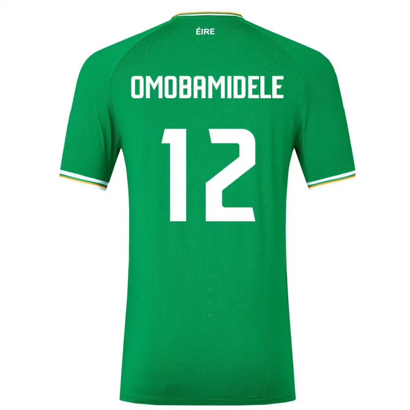 Danxen Heren Ierland Andrew Omobamidele #12 Groente Thuisshirt Thuistenue 24-26 T-Shirt