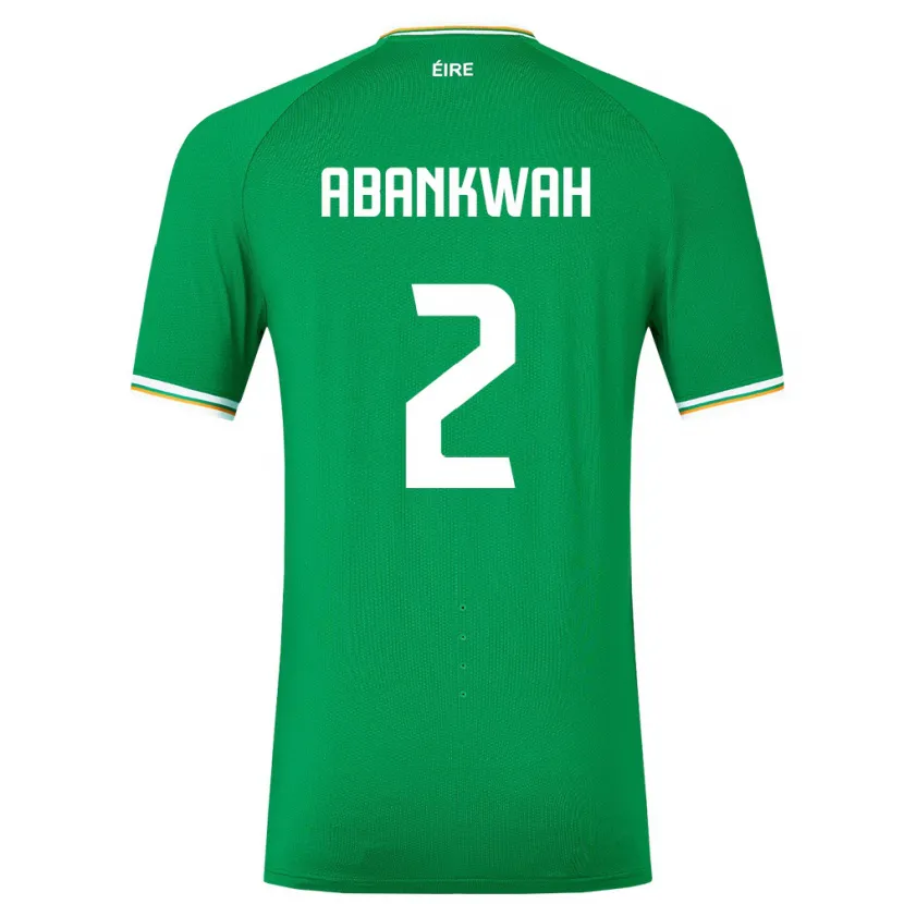 Danxen Heren Ierland James Abankwah #2 Groente Thuisshirt Thuistenue 24-26 T-Shirt