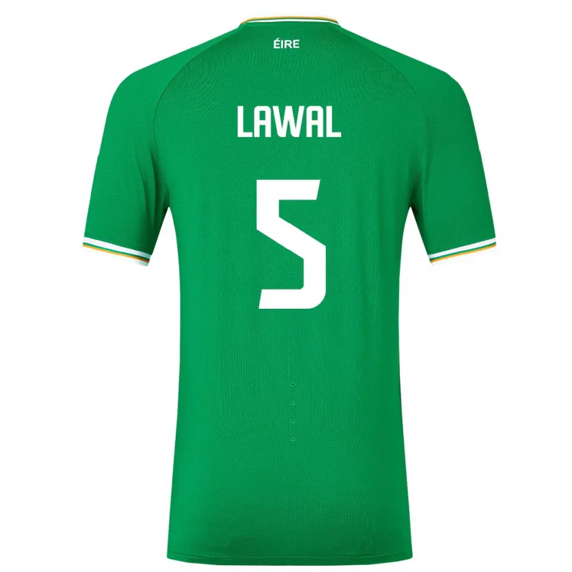 Danxen Heren Ierland Bosun Lawal #5 Groente Thuisshirt Thuistenue 24-26 T-Shirt
