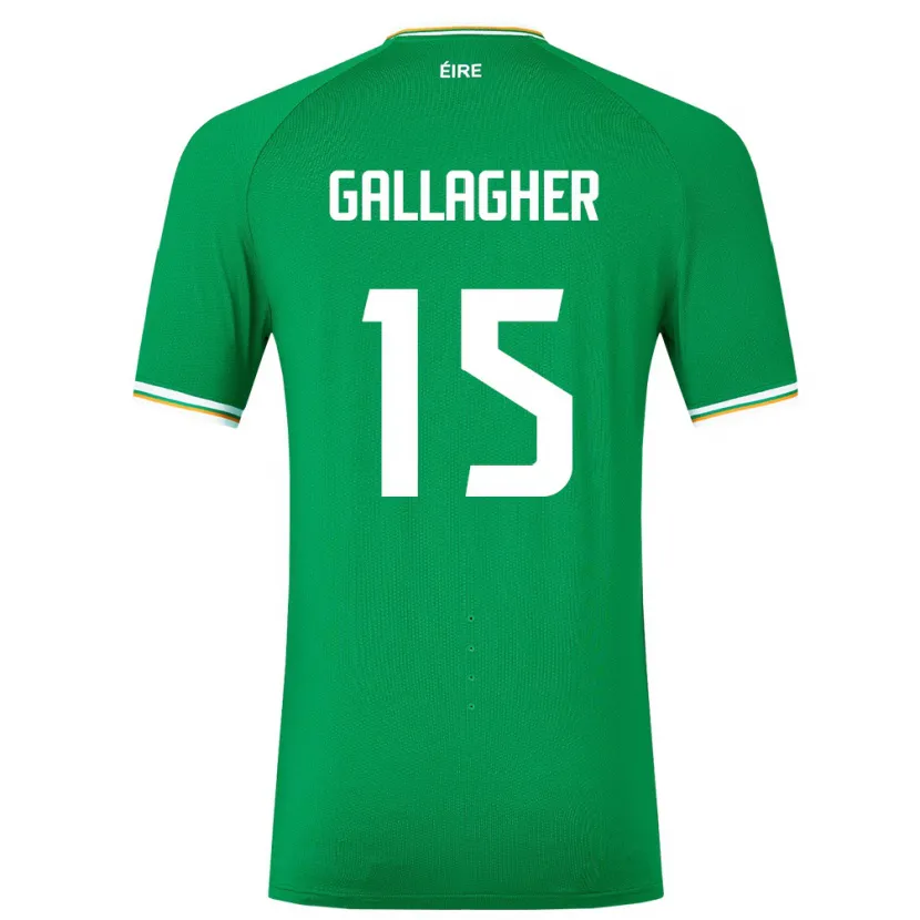 Danxen Heren Ierland Oisín Gallagher #15 Groente Thuisshirt Thuistenue 24-26 T-Shirt