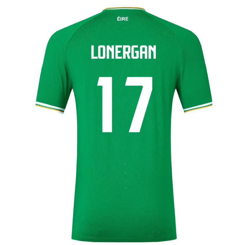 Danxen Heren Ierland Tom Lonergan #17 Groente Thuisshirt Thuistenue 24-26 T-Shirt