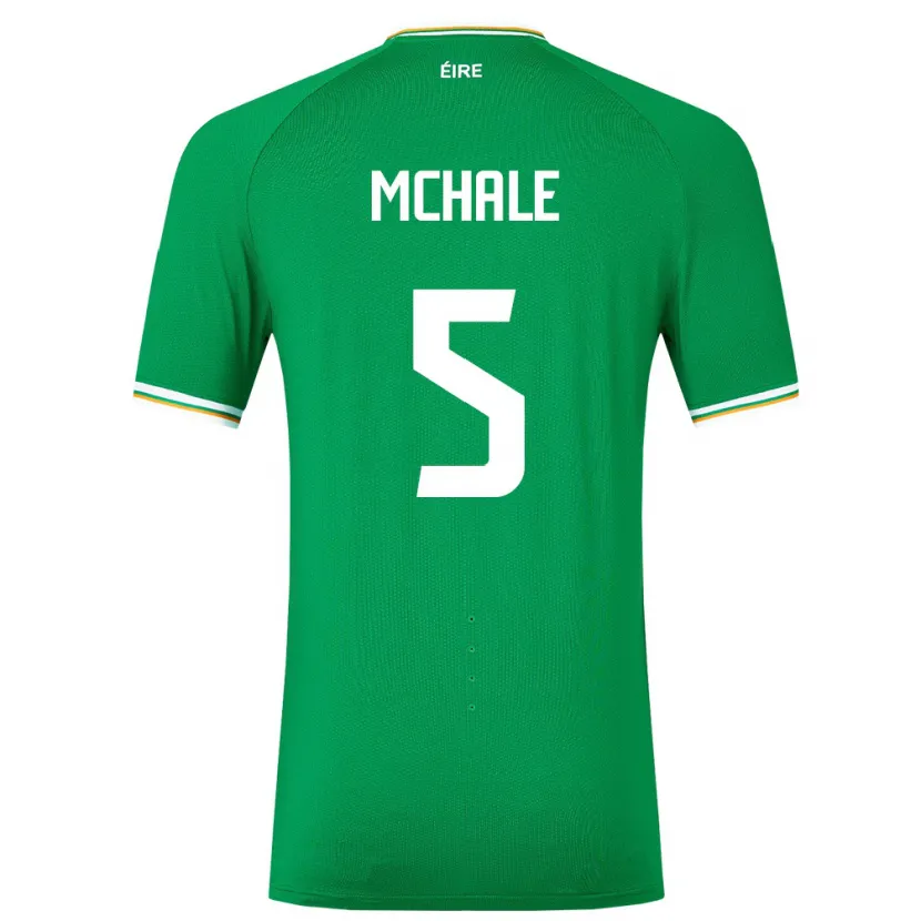 Danxen Heren Ierland Sean Mchale #5 Groente Thuisshirt Thuistenue 24-26 T-Shirt