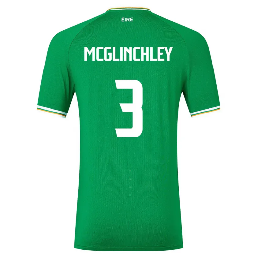 Danxen Heren Ierland Harry Mcglinchley #3 Groente Thuisshirt Thuistenue 24-26 T-Shirt