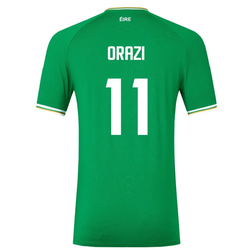 Danxen Heren Ierland Ike Orazi #11 Groente Thuisshirt Thuistenue 24-26 T-Shirt