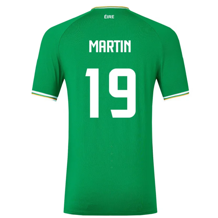 Danxen Heren Ierland William Martin #19 Groente Thuisshirt Thuistenue 24-26 T-Shirt