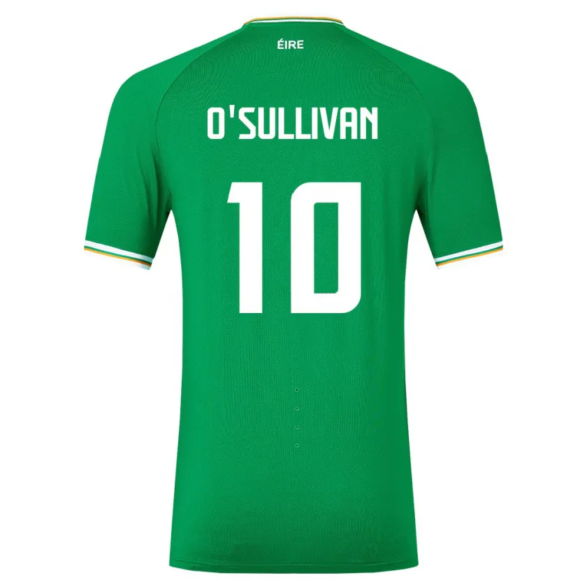 Danxen Heren Ierland Denise O'sullivan #10 Groente Thuisshirt Thuistenue 24-26 T-Shirt