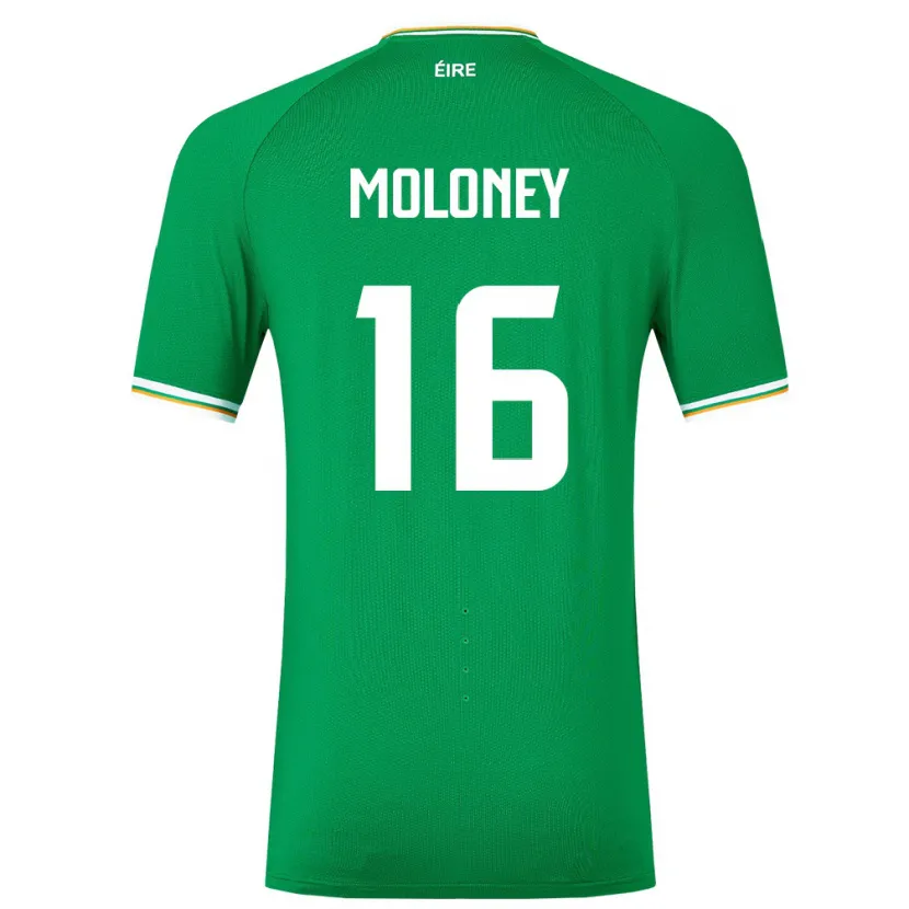 Danxen Heren Ierland Grace Moloney #16 Groente Thuisshirt Thuistenue 24-26 T-Shirt