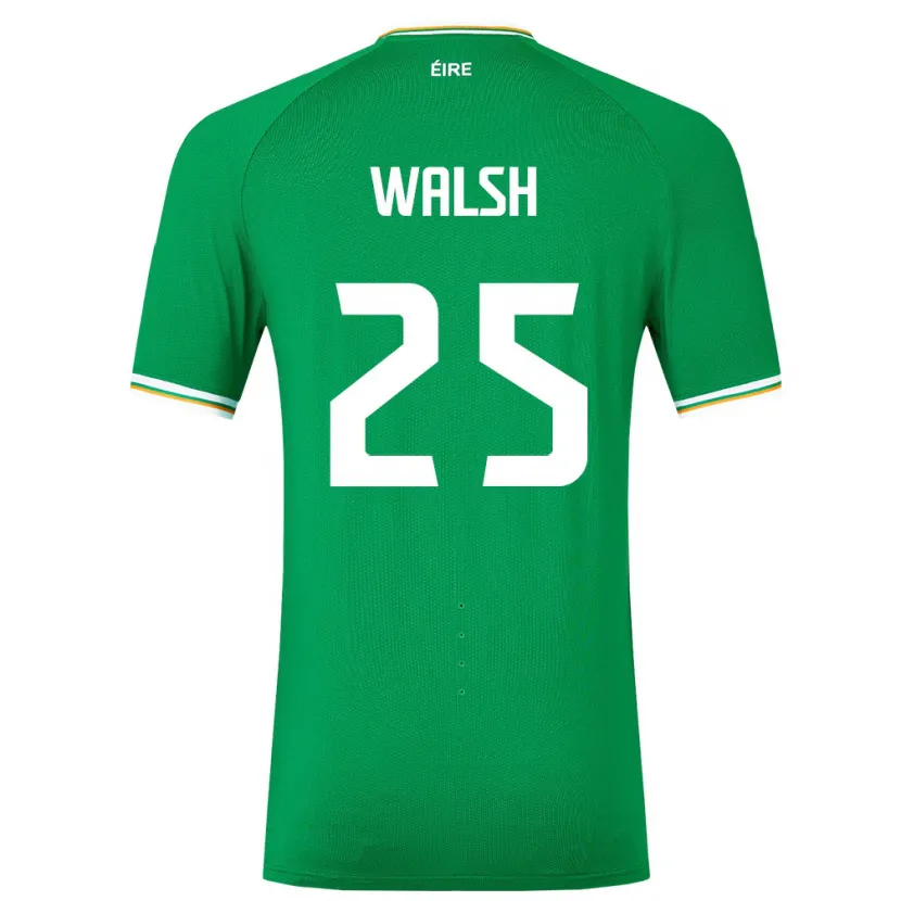 Danxen Heren Ierland Megan Walsh #25 Groente Thuisshirt Thuistenue 24-26 T-Shirt