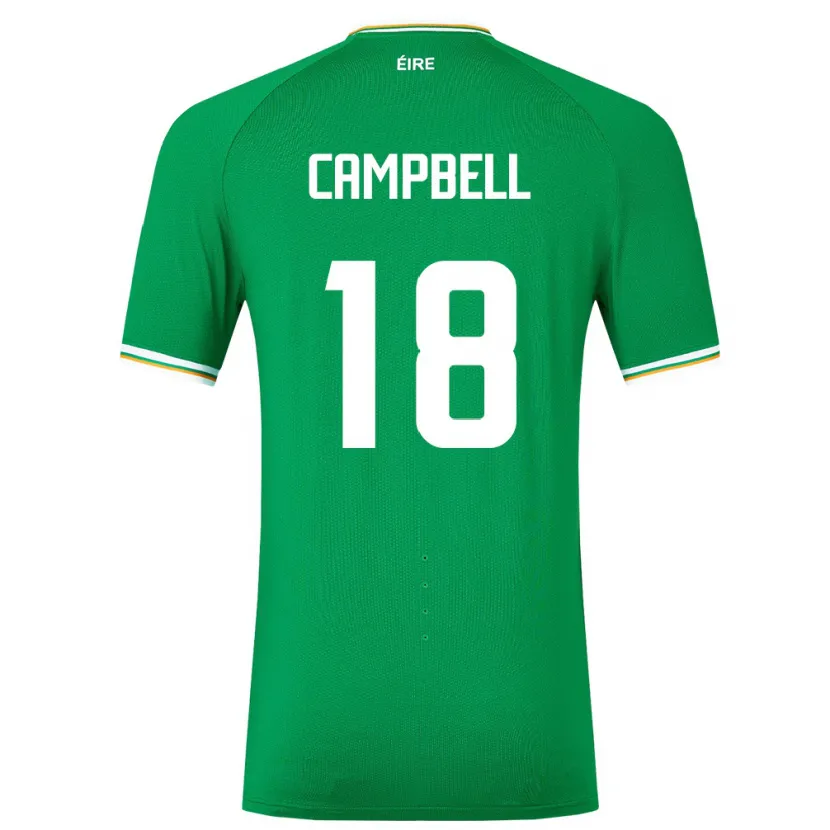 Danxen Heren Ierland Megan Campbell #18 Groente Thuisshirt Thuistenue 24-26 T-Shirt