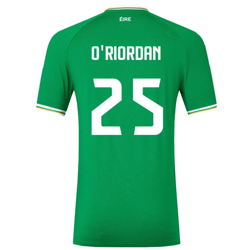 Danxen Heren Ierland Claire O'riordan #25 Groente Thuisshirt Thuistenue 24-26 T-Shirt