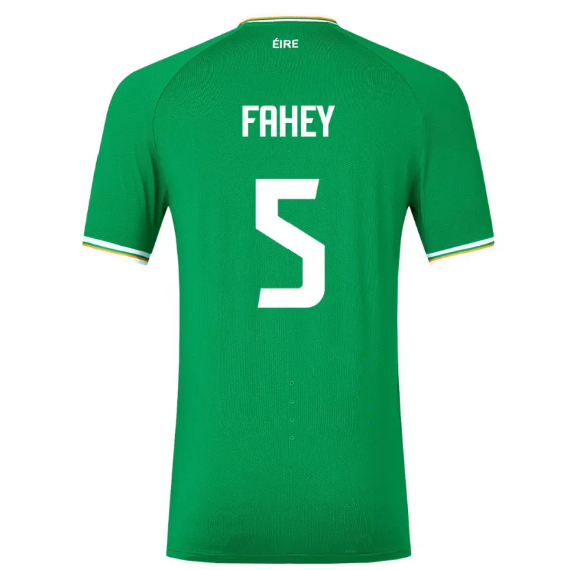Danxen Heren Ierland Niamh Fahey #5 Groente Thuisshirt Thuistenue 24-26 T-Shirt