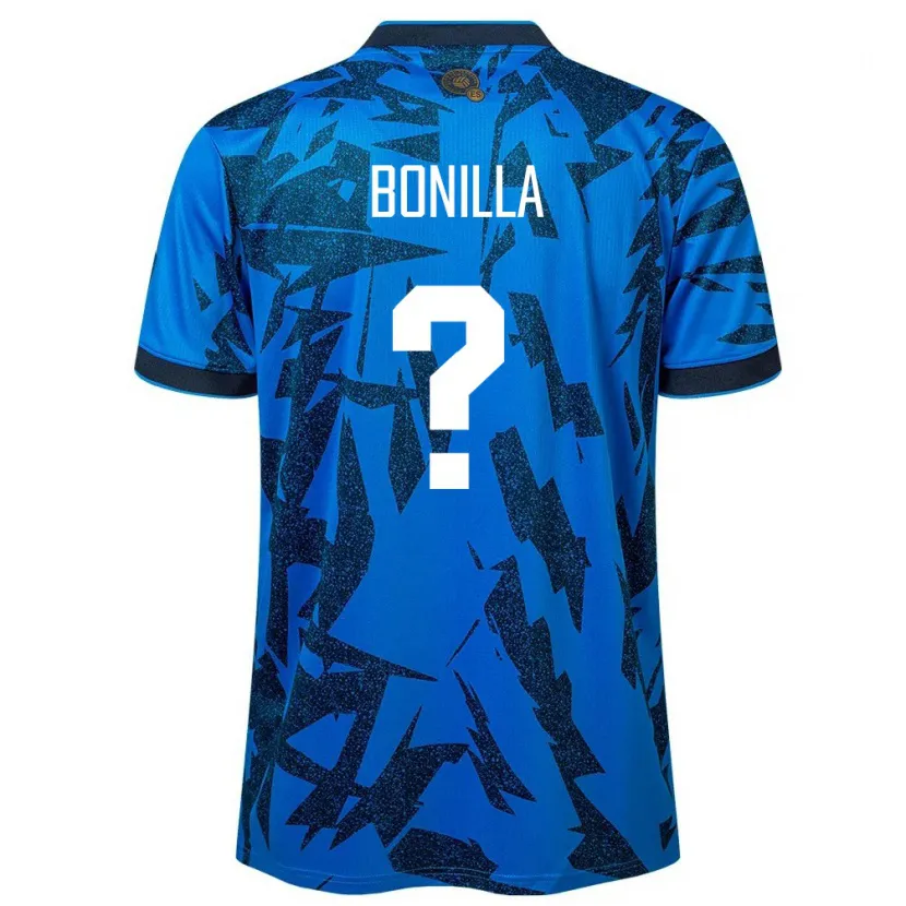 Danxen Heren El Salvador Nelson Bonilla #0 Blauw Thuisshirt Thuistenue 24-26 T-Shirt