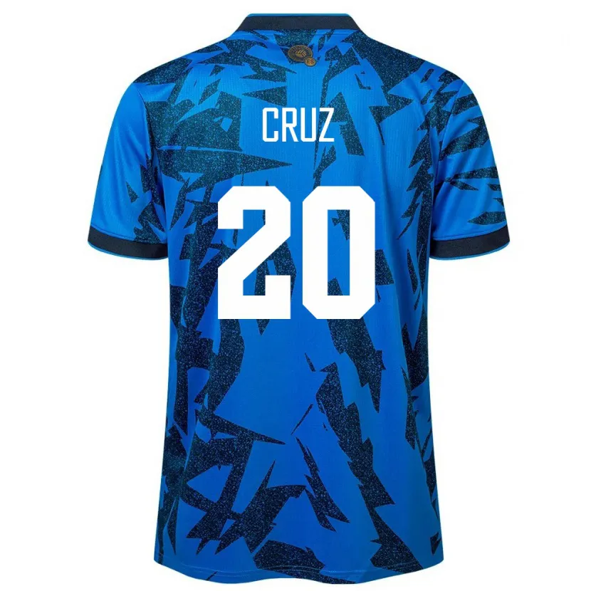 Danxen Heren El Salvador Jorge Cruz #20 Blauw Thuisshirt Thuistenue 24-26 T-Shirt
