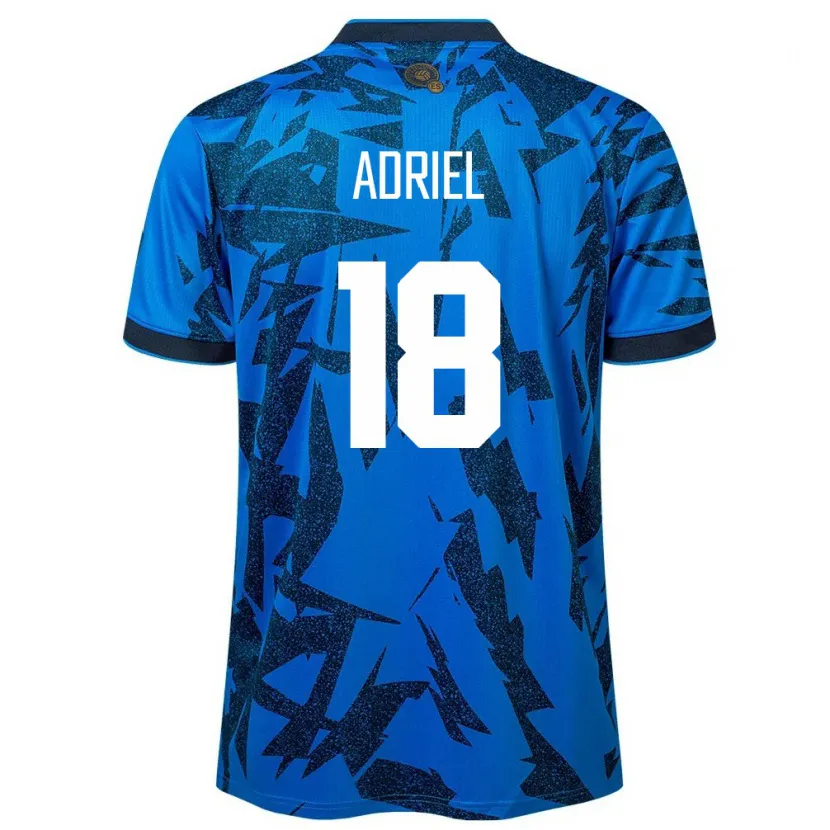 Danxen Heren El Salvador Adriel Martínez #18 Blauw Thuisshirt Thuistenue 24-26 T-Shirt