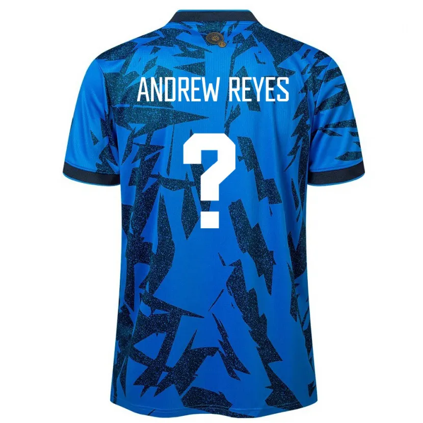 Danxen Heren El Salvador Andrew Reyes #0 Blauw Thuisshirt Thuistenue 24-26 T-Shirt