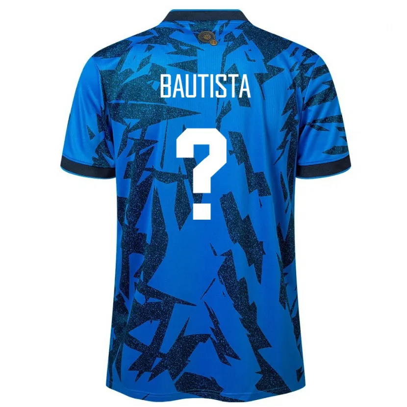 Danxen Heren El Salvador Ezequiel Bautista #0 Blauw Thuisshirt Thuistenue 24-26 T-Shirt
