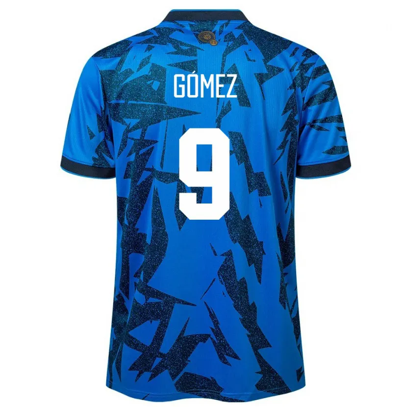 Danxen Heren El Salvador Samaria Gómez #9 Blauw Thuisshirt Thuistenue 24-26 T-Shirt