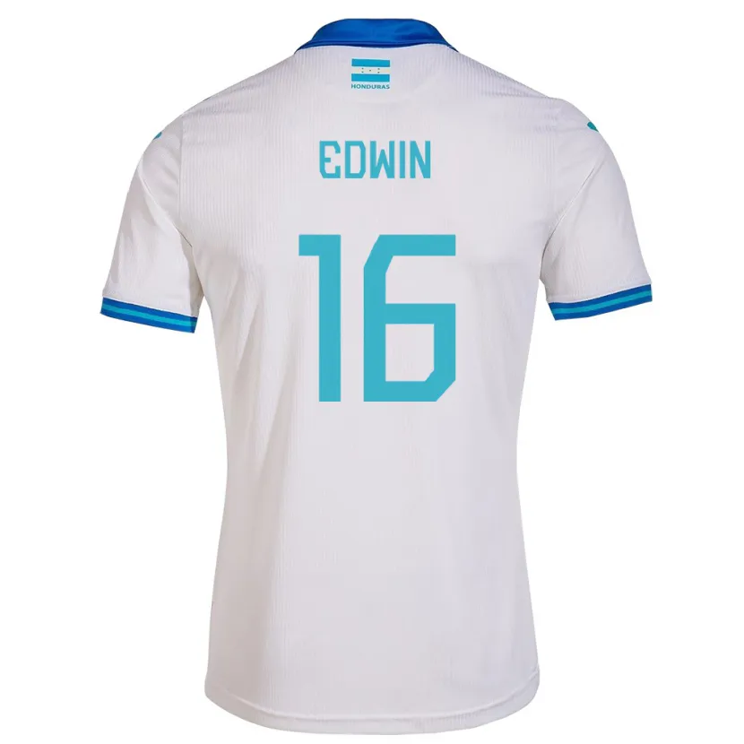 Danxen Heren Honduras Edwin Rodríguez #16 Wit Thuisshirt Thuistenue 24-26 T-Shirt