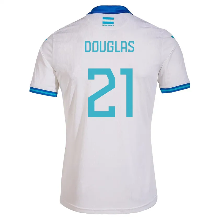 Danxen Heren Honduras Douglas Martínez #21 Wit Thuisshirt Thuistenue 24-26 T-Shirt