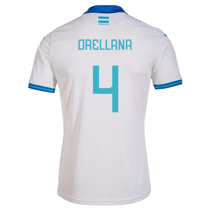 Danxen Heren Honduras André Orellana #4 Wit Thuisshirt Thuistenue 24-26 T-Shirt