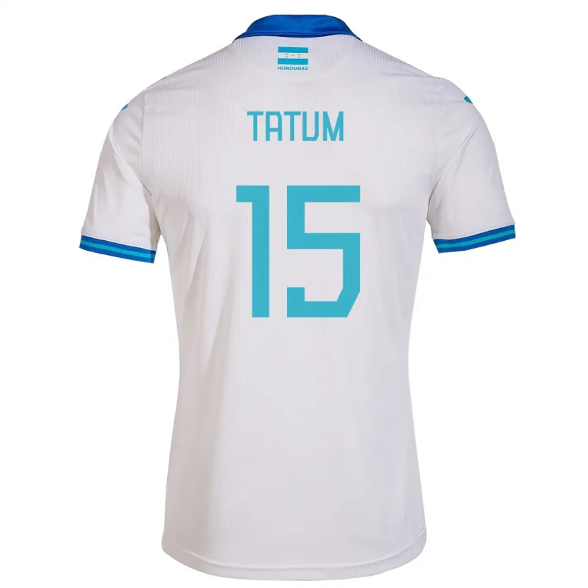 Danxen Heren Honduras Anfronit Tatum #15 Wit Thuisshirt Thuistenue 24-26 T-Shirt