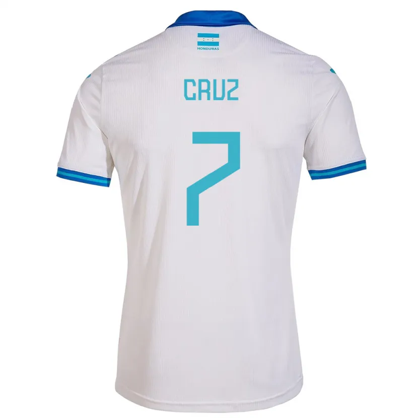 Danxen Heren Honduras Nixon Cruz #7 Wit Thuisshirt Thuistenue 24-26 T-Shirt