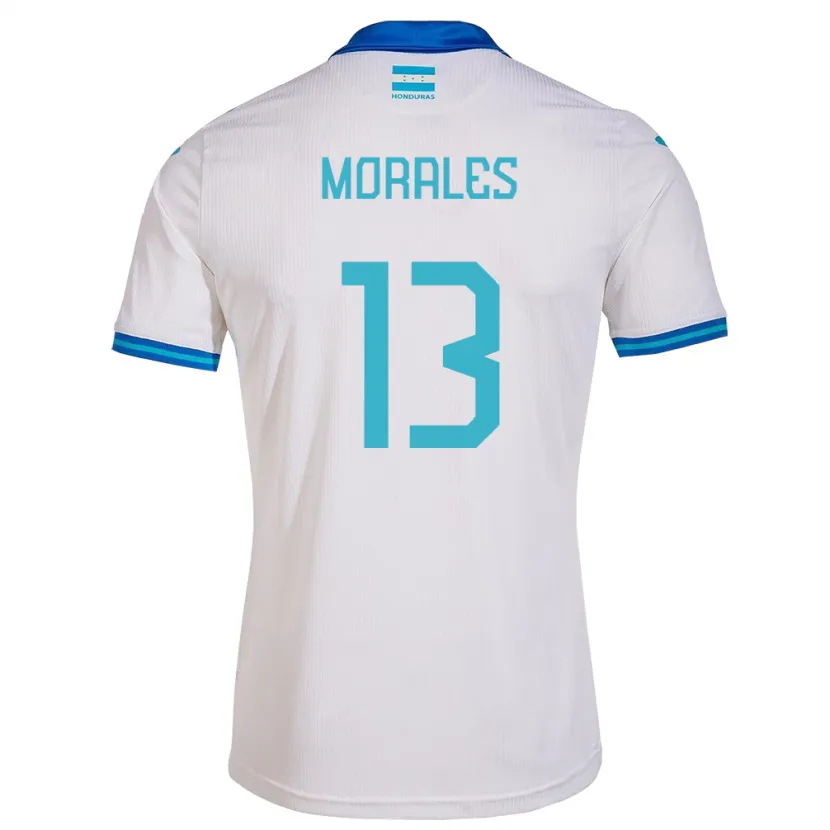 Danxen Heren Honduras Maikol Morales #13 Wit Thuisshirt Thuistenue 24-26 T-Shirt