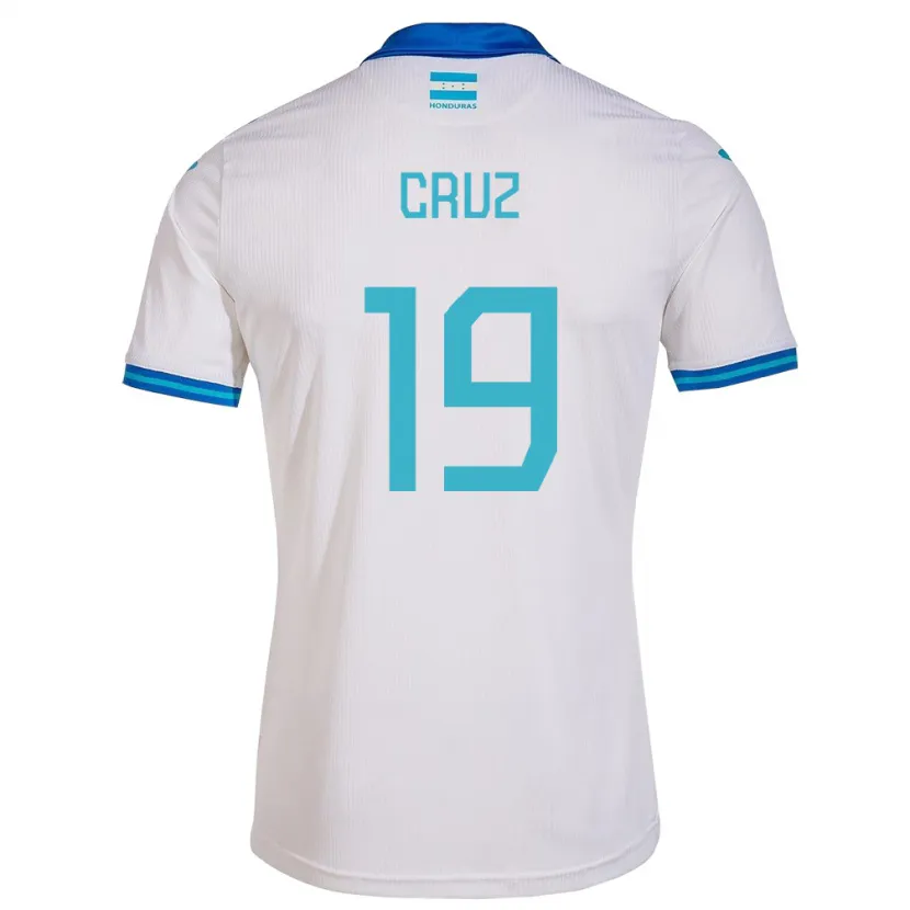 Danxen Heren Honduras Russel Cruz #19 Wit Thuisshirt Thuistenue 24-26 T-Shirt