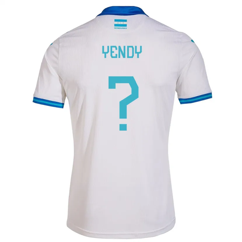 Danxen Heren Honduras Yendy Martínez #0 Wit Thuisshirt Thuistenue 24-26 T-Shirt