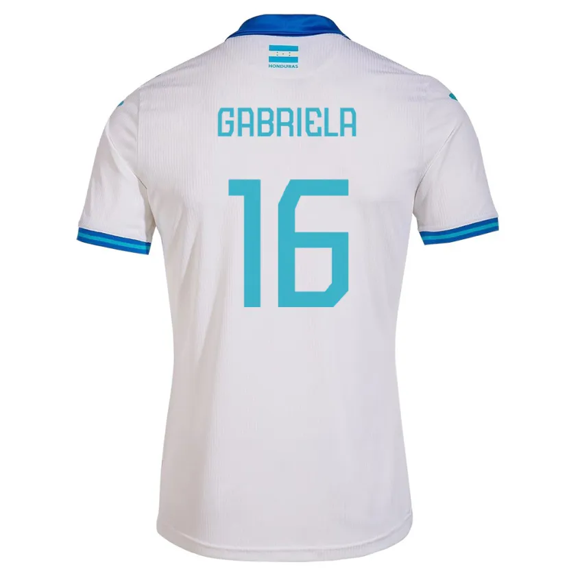 Danxen Heren Honduras Gabriela García #16 Wit Thuisshirt Thuistenue 24-26 T-Shirt