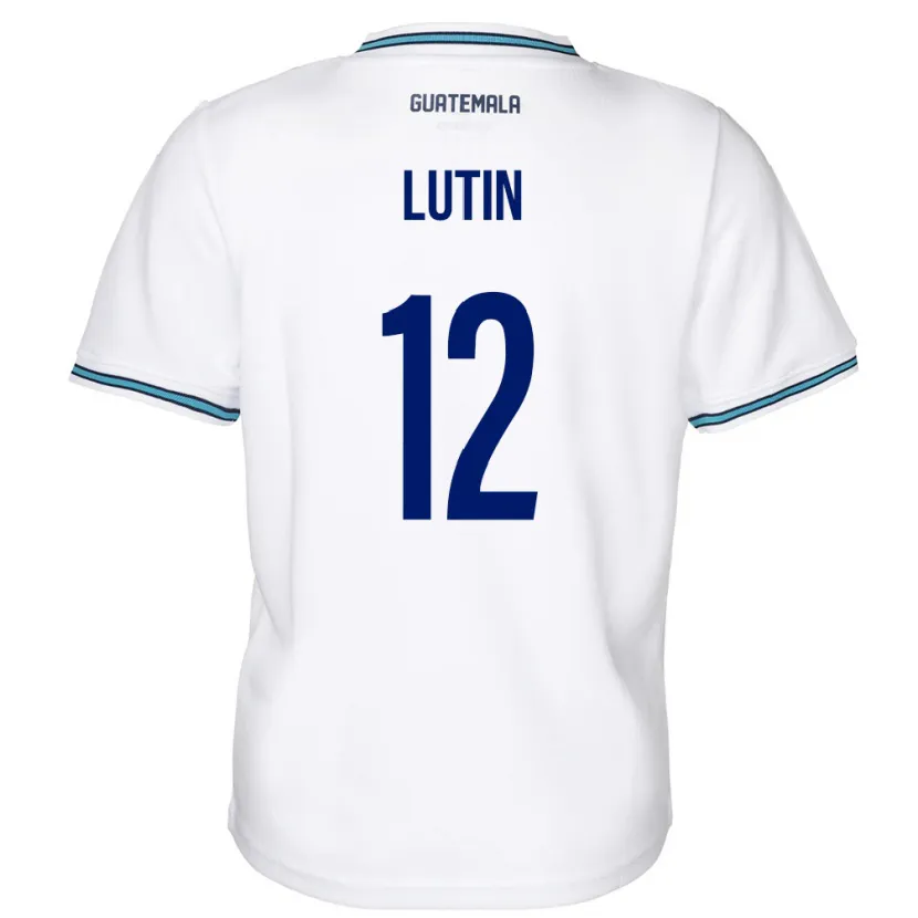 Danxen Heren Guatemala John Lutin #12 Wit Thuisshirt Thuistenue 24-26 T-Shirt
