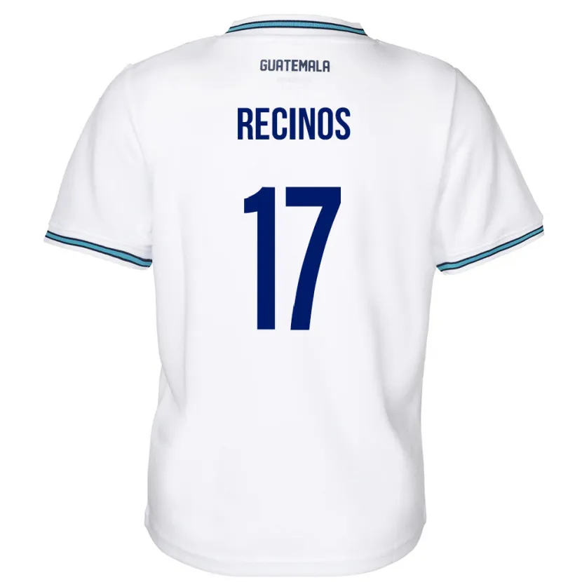 Danxen Heren Guatemala Antony Recinos #17 Wit Thuisshirt Thuistenue 24-26 T-Shirt