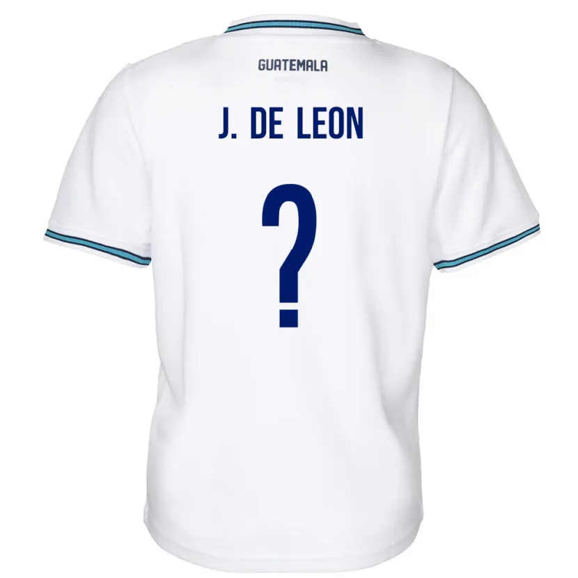 Danxen Heren Guatemala Jose De Leon #0 Wit Thuisshirt Thuistenue 24-26 T-Shirt