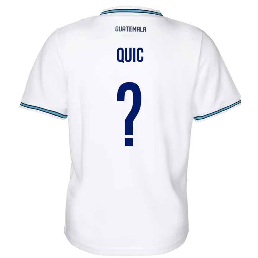 Danxen Heren Guatemala Matthew Quic #0 Wit Thuisshirt Thuistenue 24-26 T-Shirt