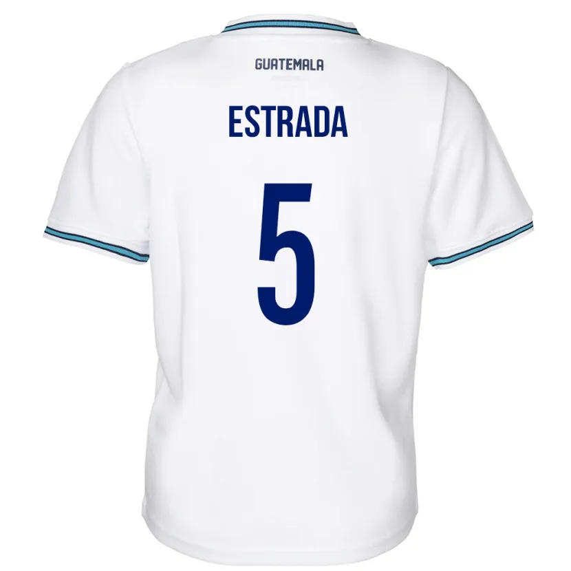 Danxen Heren Guatemala Elizabeth Estrada #5 Wit Thuisshirt Thuistenue 24-26 T-Shirt