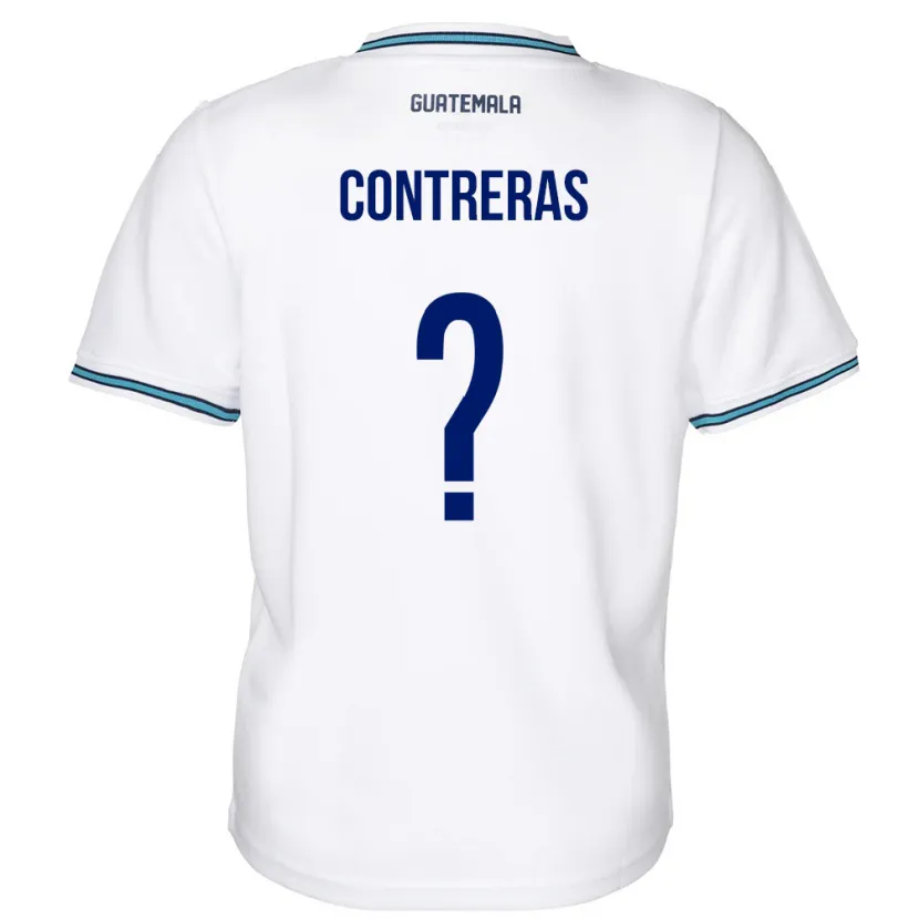 Danxen Heren Guatemala Betzael Contreras #0 Wit Thuisshirt Thuistenue 24-26 T-Shirt