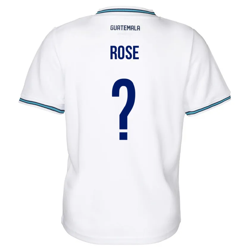Danxen Heren Guatemala Michelle Rose #0 Wit Thuisshirt Thuistenue 24-26 T-Shirt
