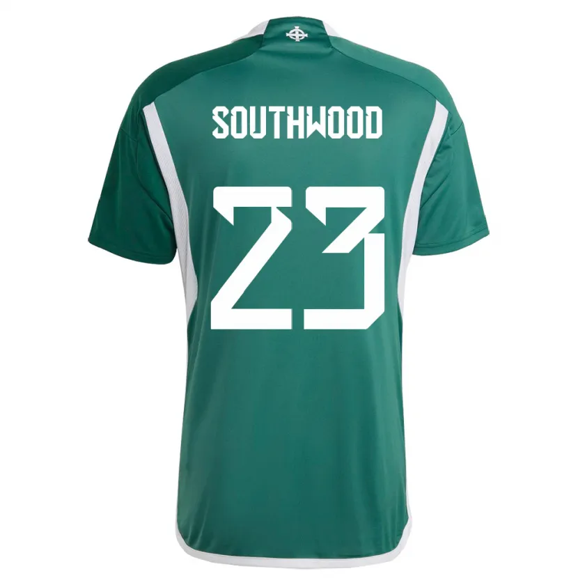Danxen Heren Noord-Ierland Luke Southwood #23 Groente Thuisshirt Thuistenue 24-26 T-Shirt