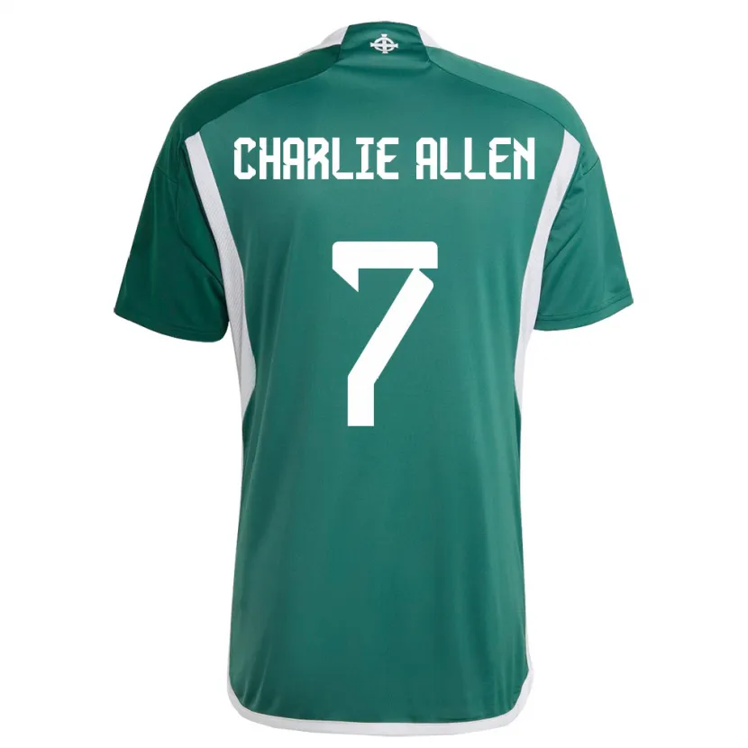 Danxen Heren Noord-Ierland Charlie Allen #7 Groente Thuisshirt Thuistenue 24-26 T-Shirt